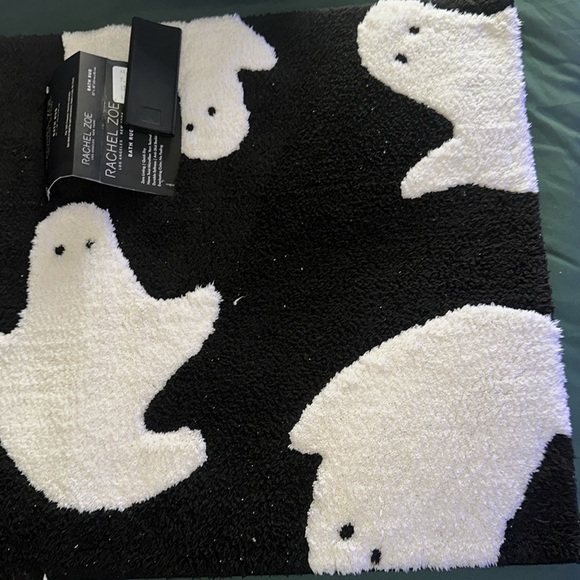 Rachel Zoe Halloween bath rug haunted house black and white ghost 👻👻👻 - Picture 3 of 5